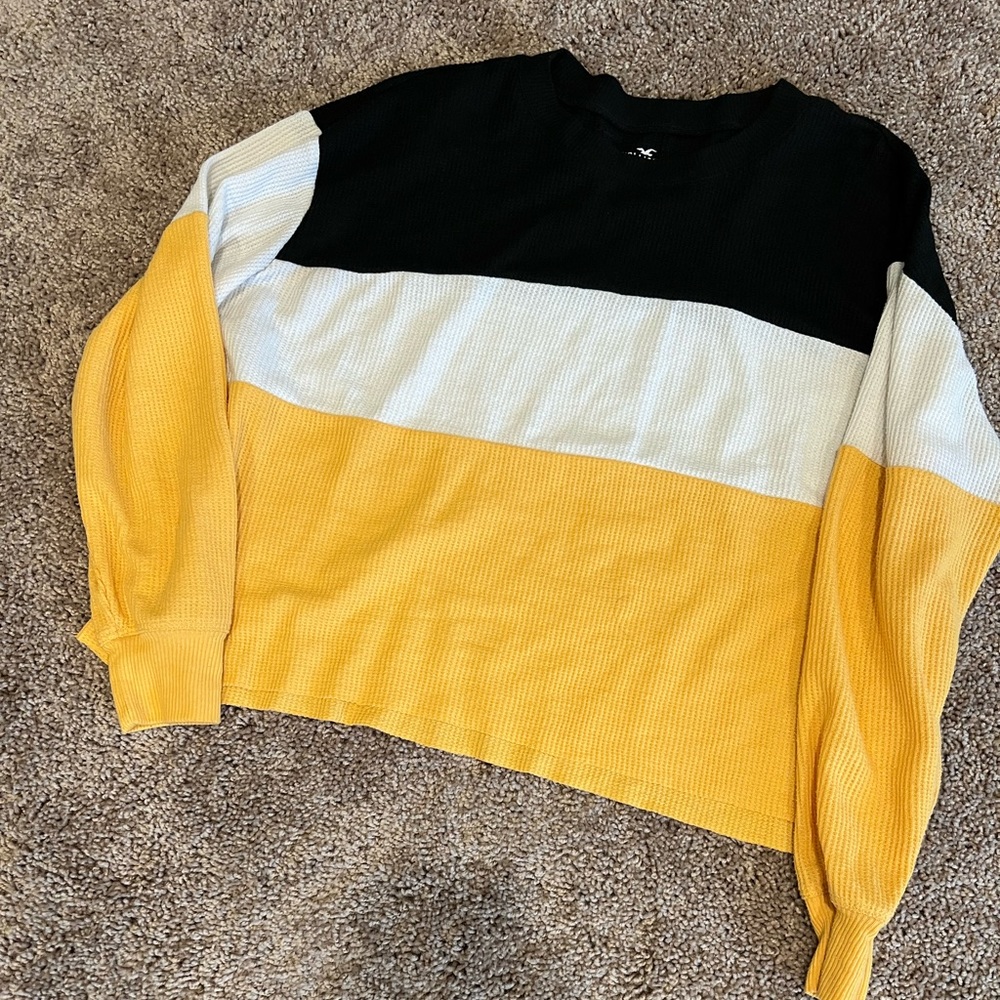 Hollister ribbed Henley